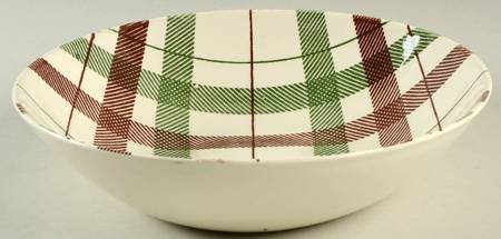 Highland Plaid (Green Brown) 8" Round Vegetable Bowl
