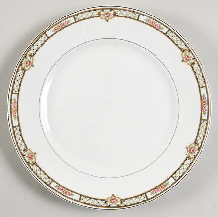 French Border Luncheon Plate