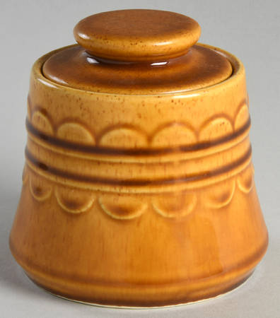 Gold Cortez Sugar Bowl & Lid