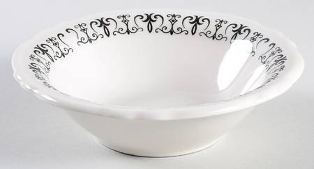 Old Gothic Black Coupe Cereal Bowl