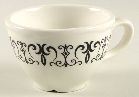 Old Gothic Black Flat Cup