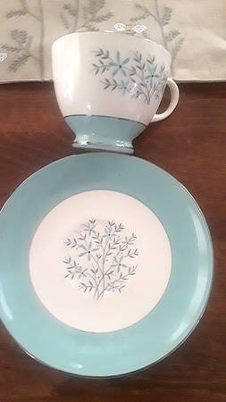 W159 Footed Cup & Saucer Set