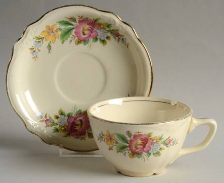 CAC186 Flat Cup & Saucer Set