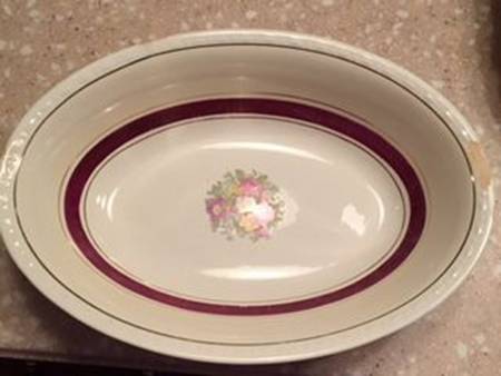 G3378 9" Oval Vegetable Bowl