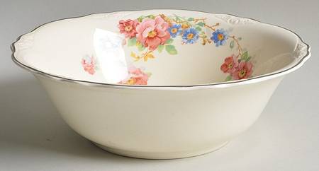 Wild Pink Rose 8" Round Vegetable Bowl