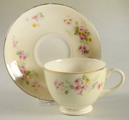 N1669 Footed Cup & Saucer Set