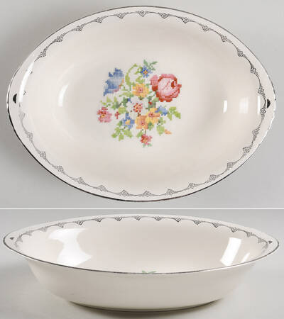 N1458 10" Oval Vegetable Bowl