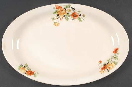 K4124 13" Oval Serving Platter