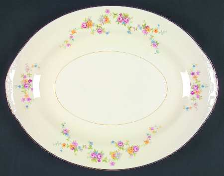 Annette 13" Oval Serving Platter