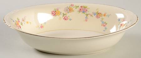 Annette 9" Oval Vegetable Bowl