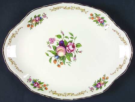 R1294 11" Oval Handled Platter