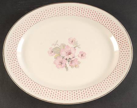Mary Anne 13" Oval Serving Platter