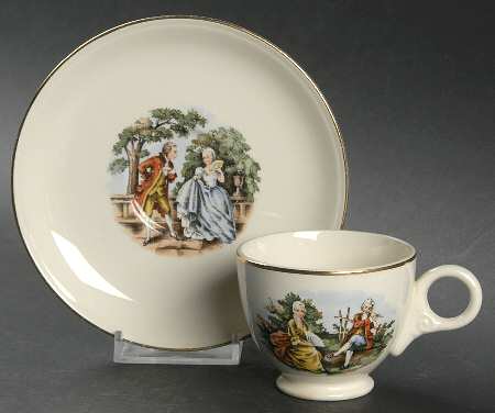 HLC77 Footed Demitasse Cup & Saucer Set