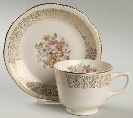 Monticello Footed Cup & Saucer Set