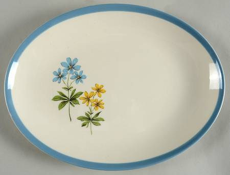 Blue Duchess 11" Oval Serving Platter