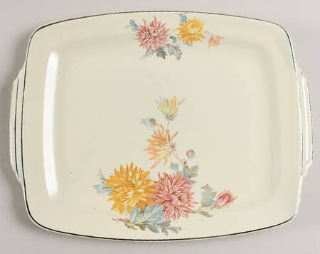 J62 11" Oval Serving Platter by Homer Laughlin 