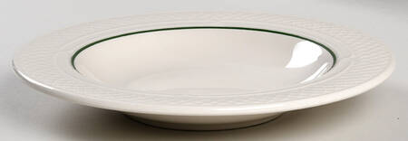 Jade Green Large Rim Soup Bowl