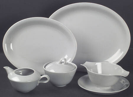 Jubilee Mist Grey 11" Oval Serving Platter