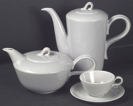 Jubilee Mist Grey Coffee Pot & Lid