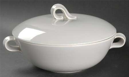 Jubilee Mist Grey Round Covered Vegetable