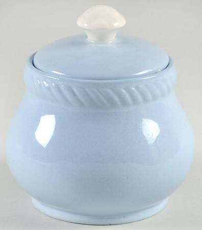 Kraft Blue Sugar Bowl & Lid