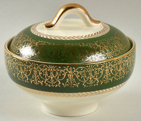 Lady Greenbriar Sugar Bowl & Lid by Homer Laughlin 