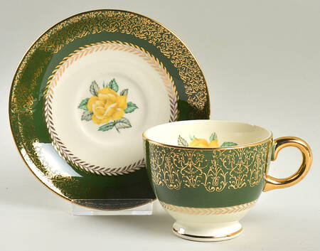 Lady Greenbriar Footed Cup & Saucer Set