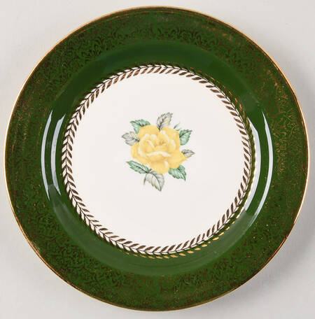Lady Greenbriar Bread & Butter Plate by Homer Laughlin 