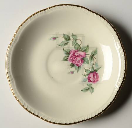 Lattice Rose Saucer
