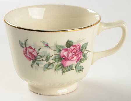 Lattice Rose Footed Cup