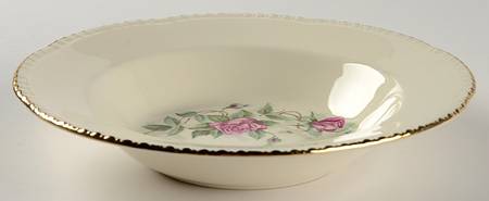 Lattice Rose Rim Soup Bowl