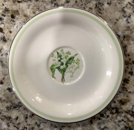 Lily of The Valley (Platinum Trim) Saucer
