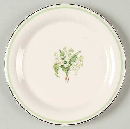 Lily of The Valley (Platinum Trim) Bread & Butter Plate