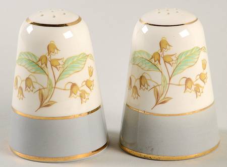 Lily of The Valley (Gold Trim) Salt & Pepper Set