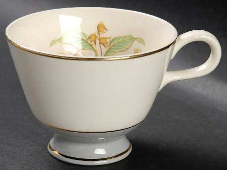 Lily of The Valley (Gold Trim) Footed Cup
