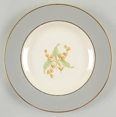 Lily of The Valley (Gold Trim) Dessert/Pie Plate