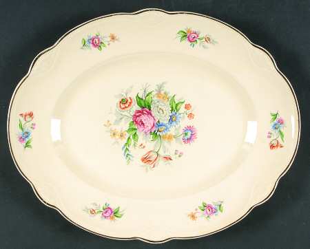 M212 (Marigold) 13" Oval Serving Platter