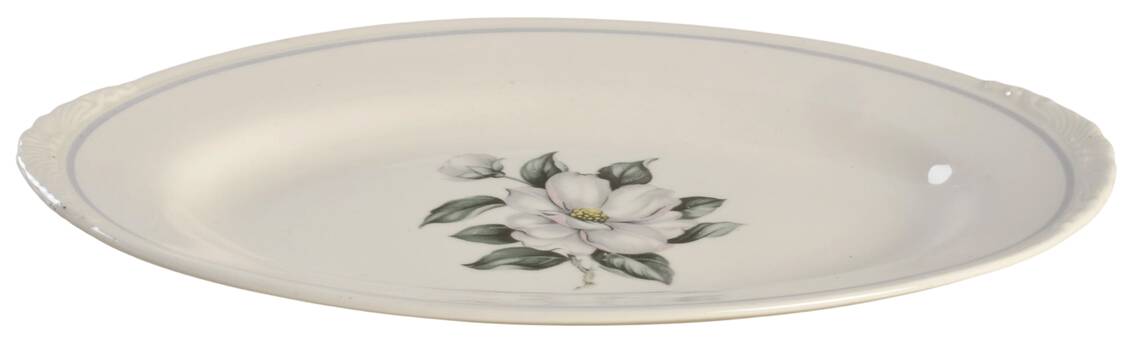 Magnolia (Eggshell Nautilus) Relish/Gravy Underplate