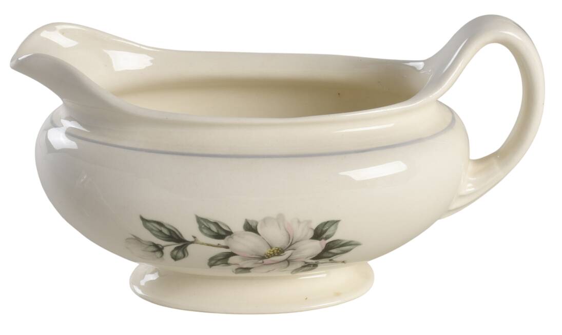 Magnolia (Eggshell Nautilus) Gravy Boat