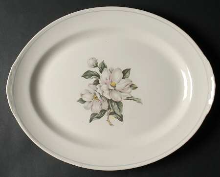 Magnolia (Eggshell Nautilus) 16" Oval Serving Platter