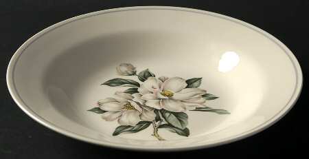 Magnolia (Eggshell Nautilus) Rim Soup Bowl