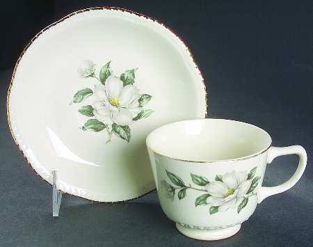 Magnolia (Liberty) Footed Cup & Saucer Set