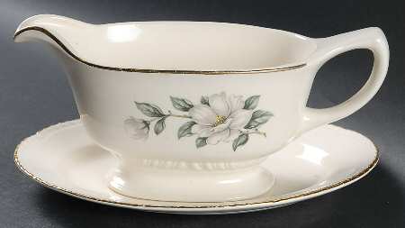 Magnolia (Liberty) Gravy Boat & Underplate/Relish