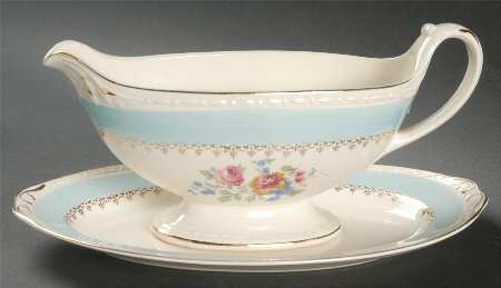 Marilyn Blue Gravy Boat & Underplate/Relish