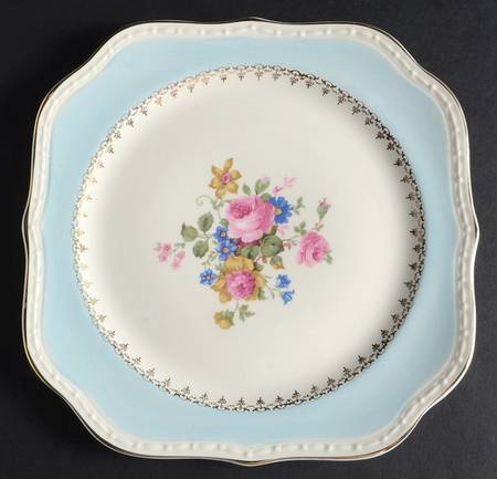 Marilyn Blue Square Salad Plate