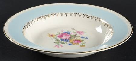 Marilyn Blue Rim Soup Bowl