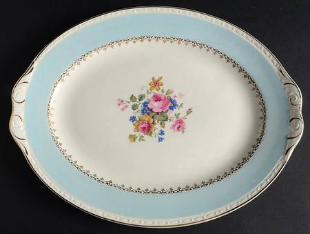 Marilyn Blue 11" Oval Serving Platter