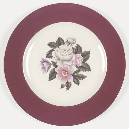 Margaret Rose Maroon by Homer Laughlin 