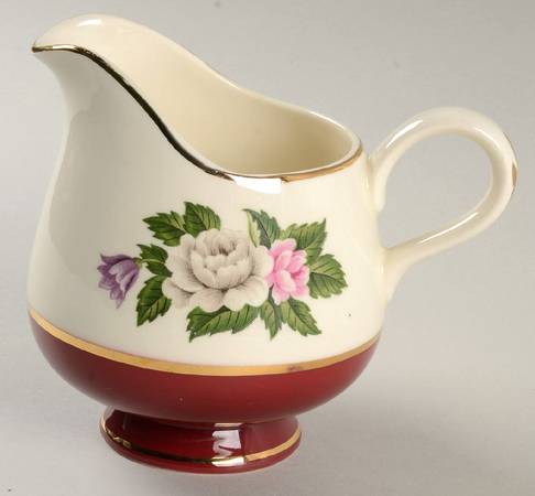 Margaret Rose Maroon Creamer