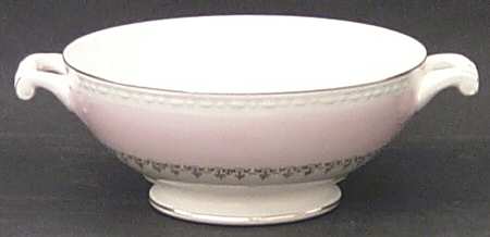 Marilyn Pink (G3418) Footed Cream Soup Bowl
